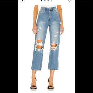 Sz 28 brand new Blank NYC Baxter rib cage straight leg jeans